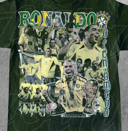 Limited Ronaldo Nazario R9 Vintage 90S T-Shirt, Gift for Woman and Man Unisex T-Shirt