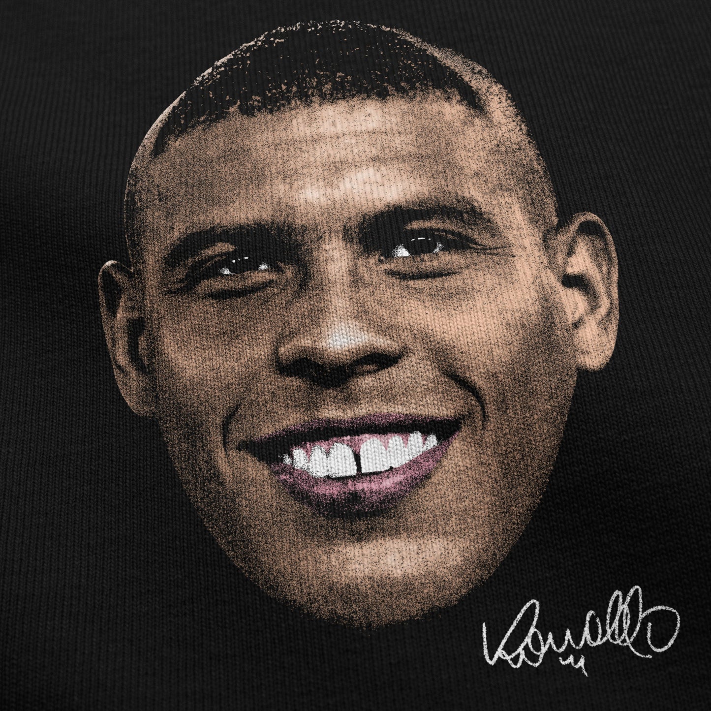 R9 Head Cutout Graphic T-Shirt, Ronaldo Nazario Iconic Brazilian Retro Football Tee, Football Gift Idea